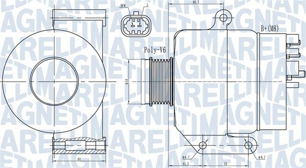 MAGNETI MARELLI Генератор 063731987010